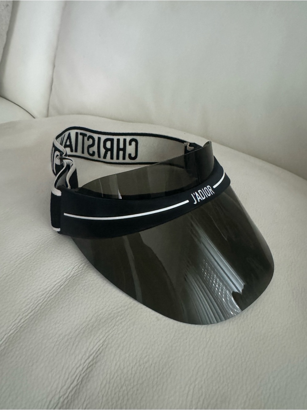 Dior Black Tinted Shield Visor